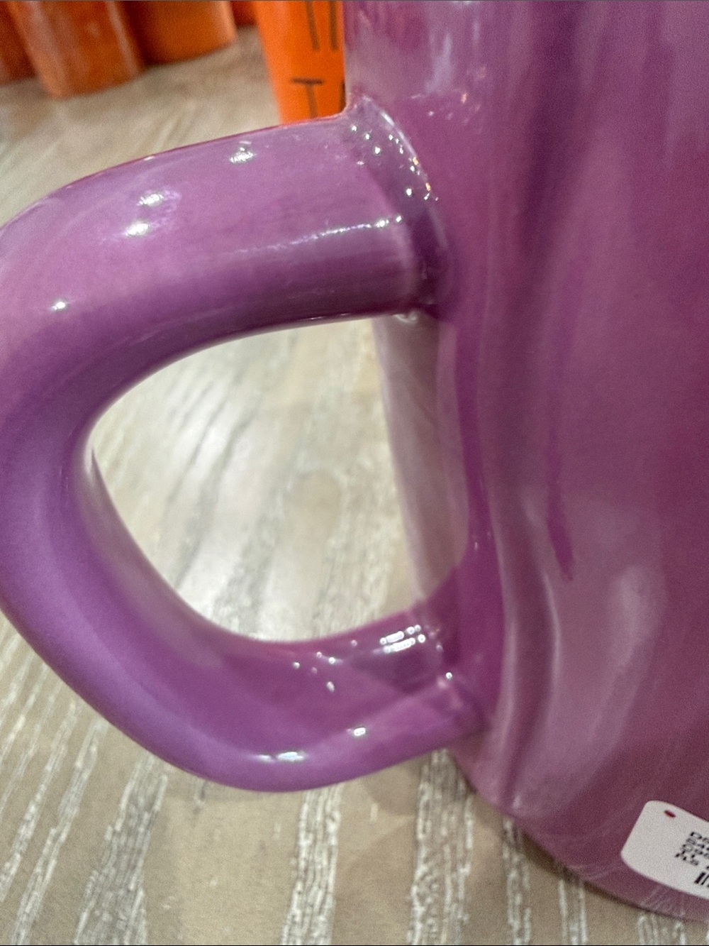RAE DUNN HALLOWEEN Purple Magic & Orange Fang-Tastic Ceramic Mugs SET OF 2 NWT - Picture 5 of 10